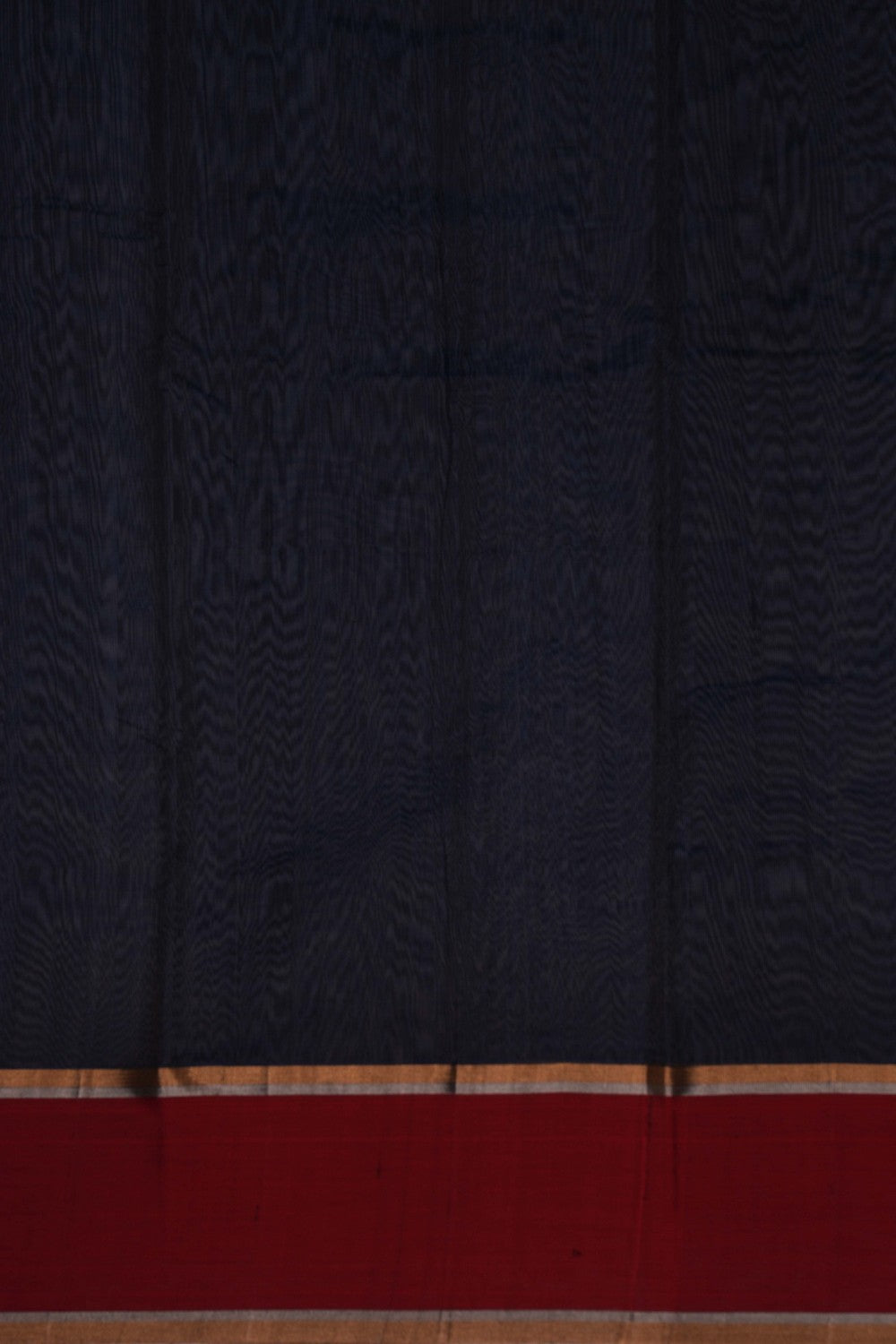 Image of Navy Blue Chanderi Saree
